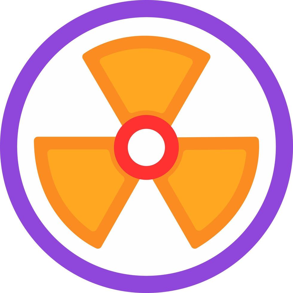 Nuclear Energy Vector Icon Design