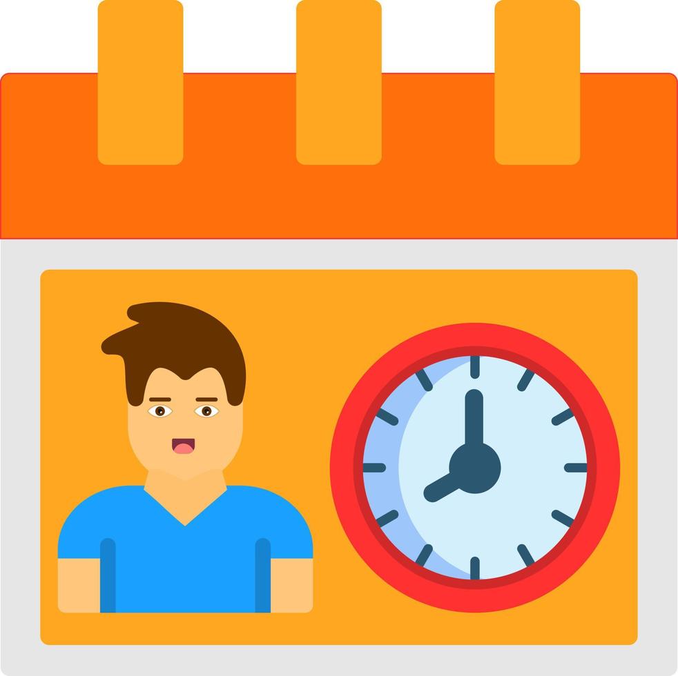 diseño de icono de vector de horas de trabajo