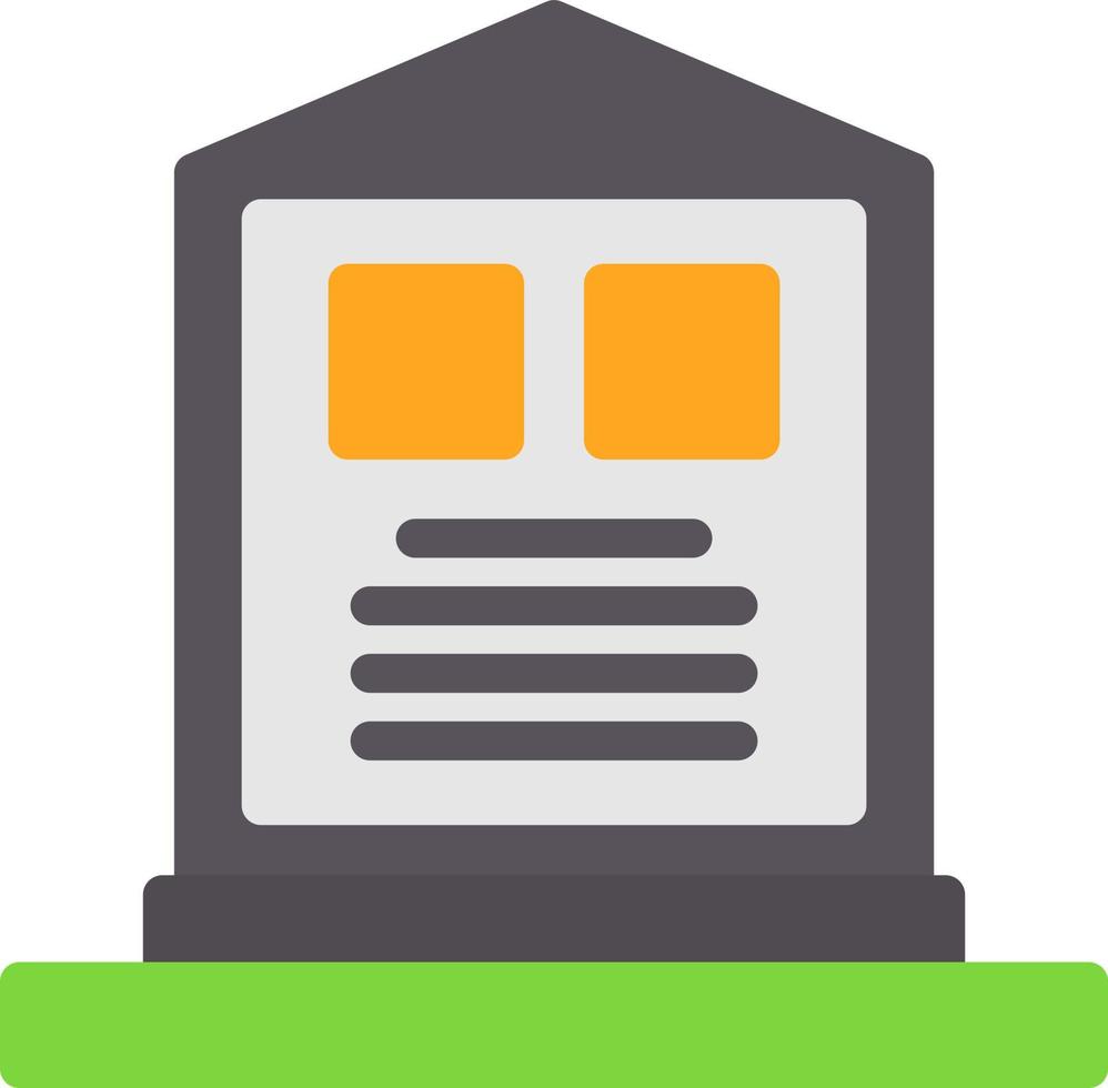 Cemetery Vector Icon Design