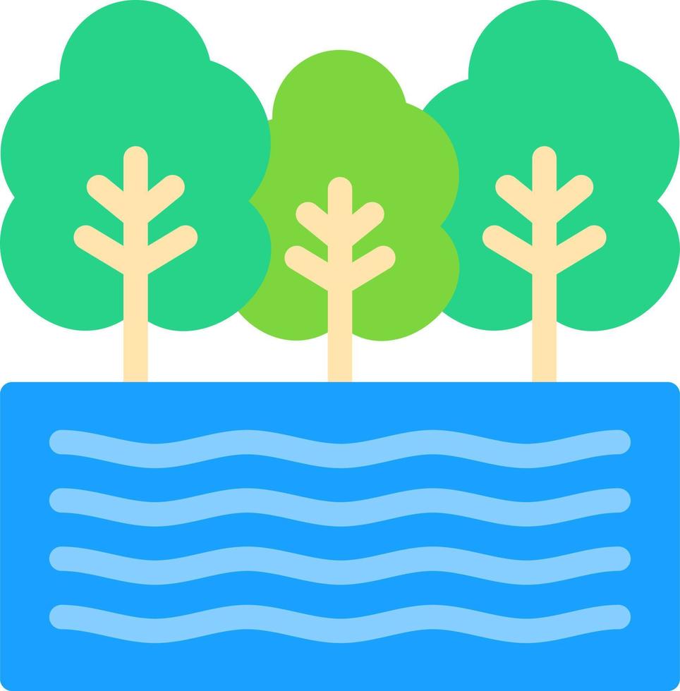 Lake Vector Icon Design