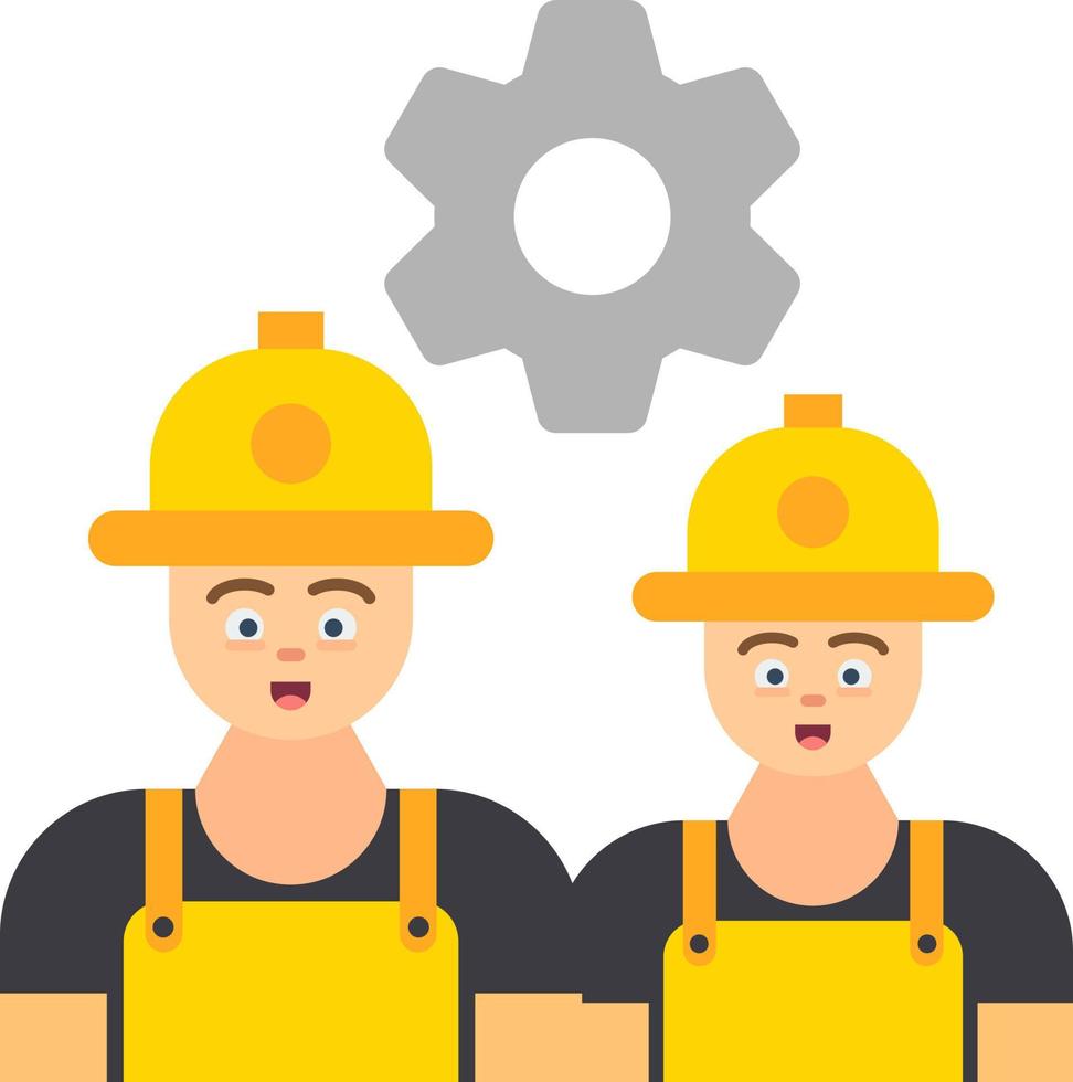 diseño de icono de vector de trabajadores