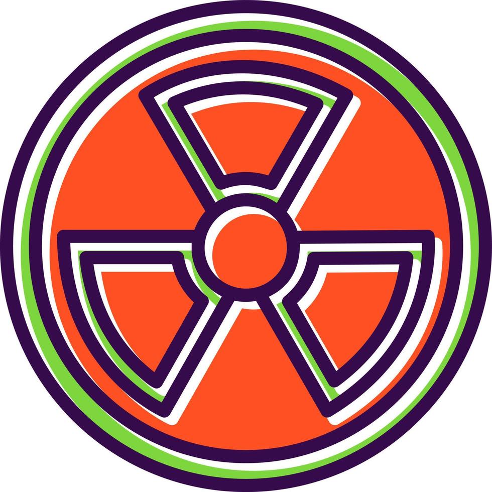 diseño de icono de vector de energía nuclear