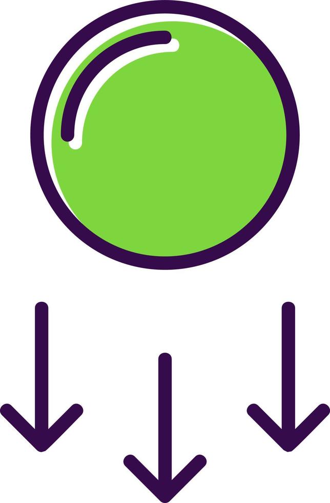Gravitational Energy Vector Icon Design