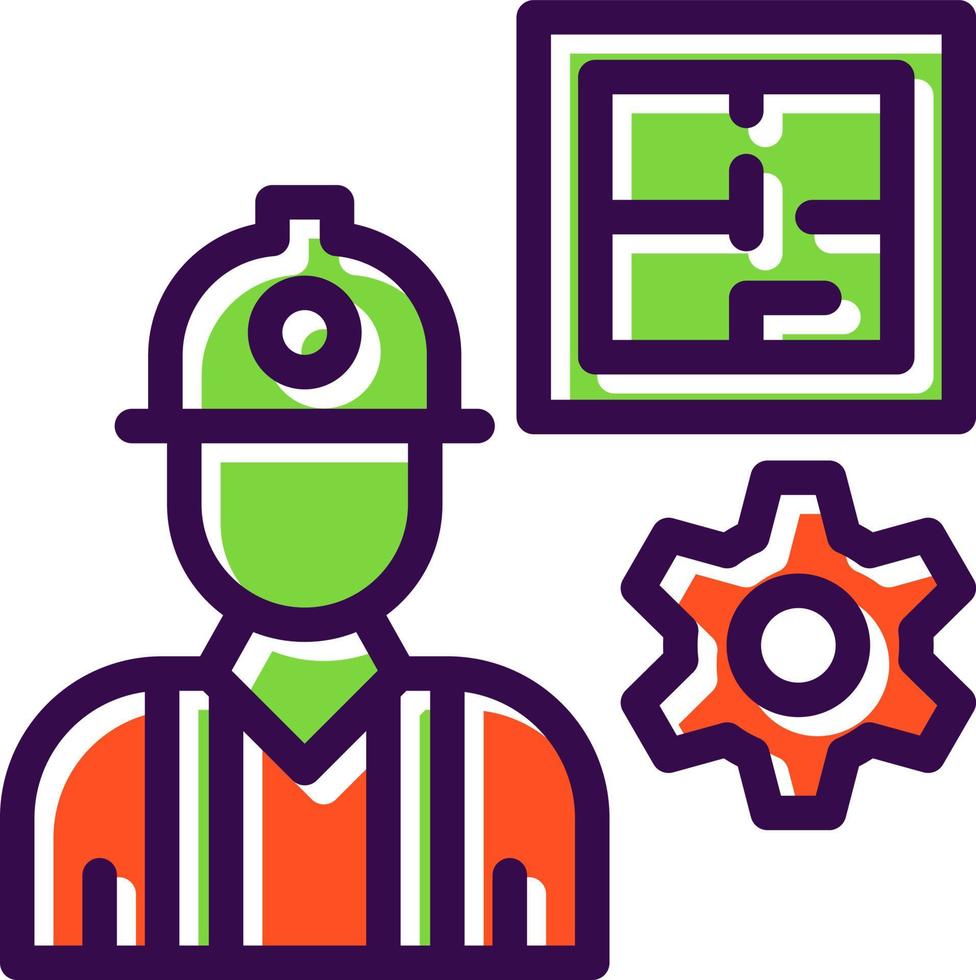 Civil Engineer Vector Icon Design