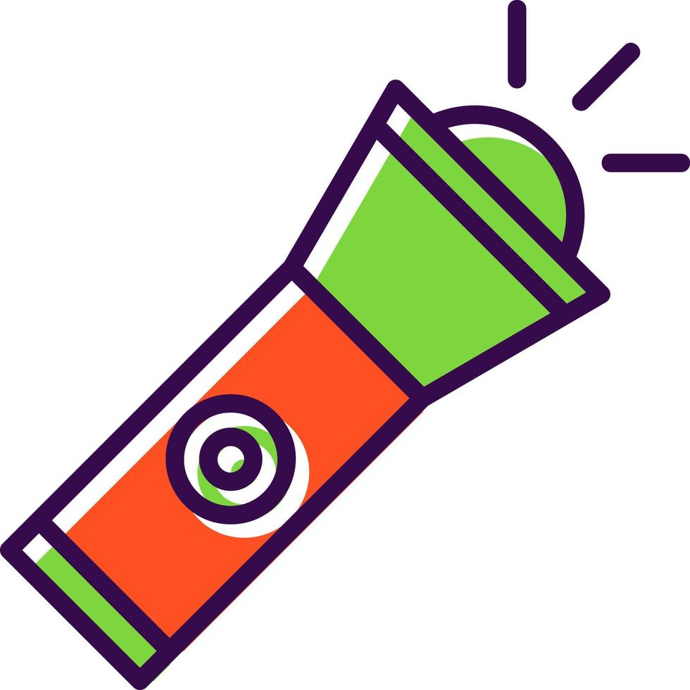 Flashlight Vector Icon Design