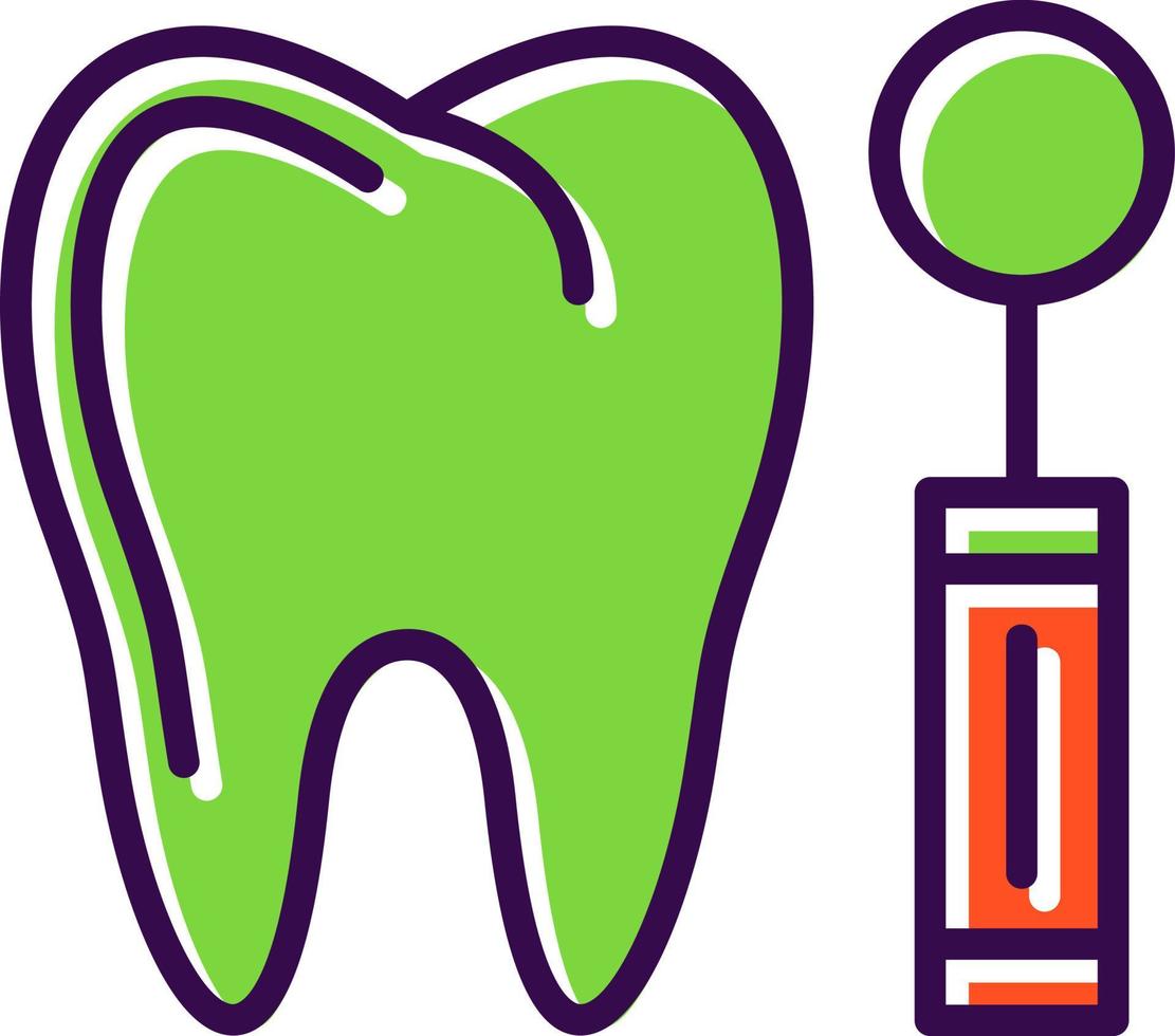 Dentist Mirror Vector Icon Design