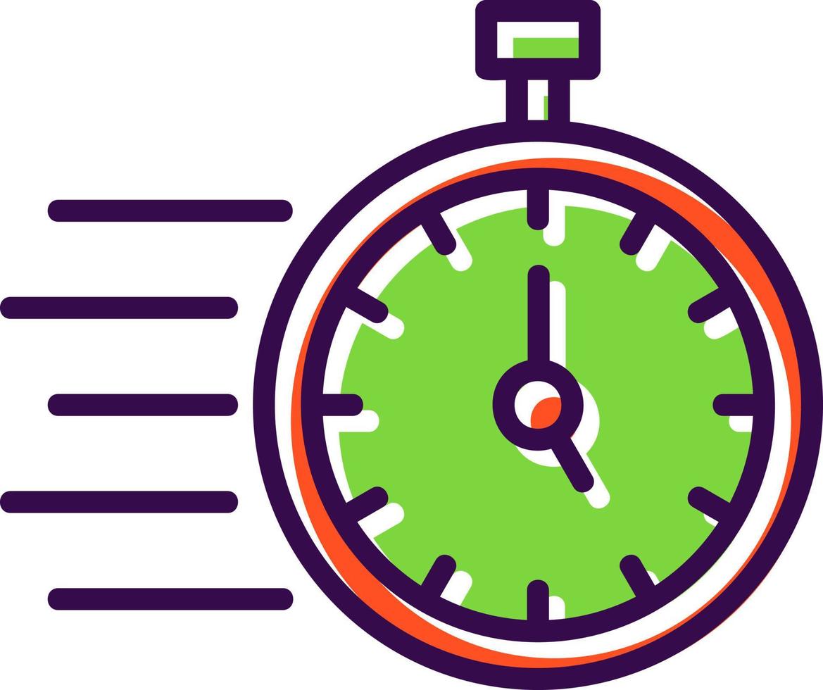 Fast Time Vector Icon Design