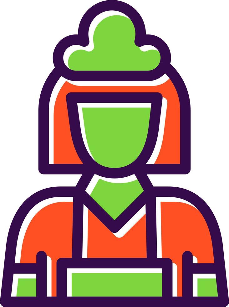 Maid Vector Icon Design