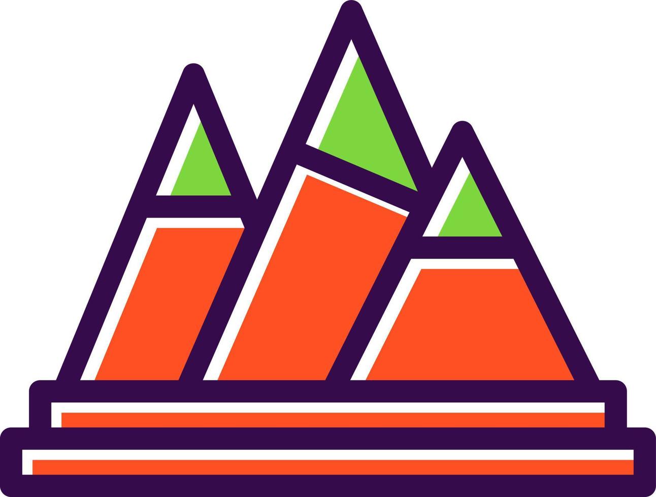 Mountains Vector Icon Design