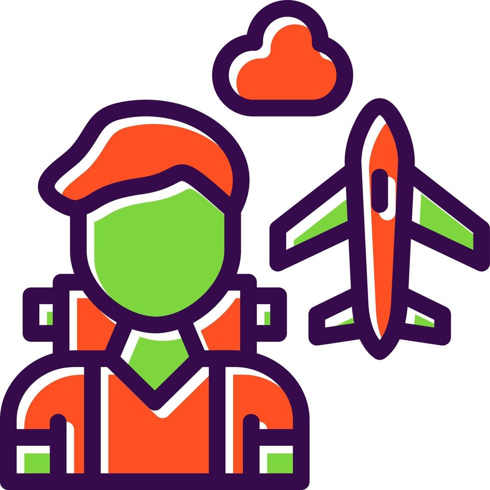 Traveler Vector Icon Design