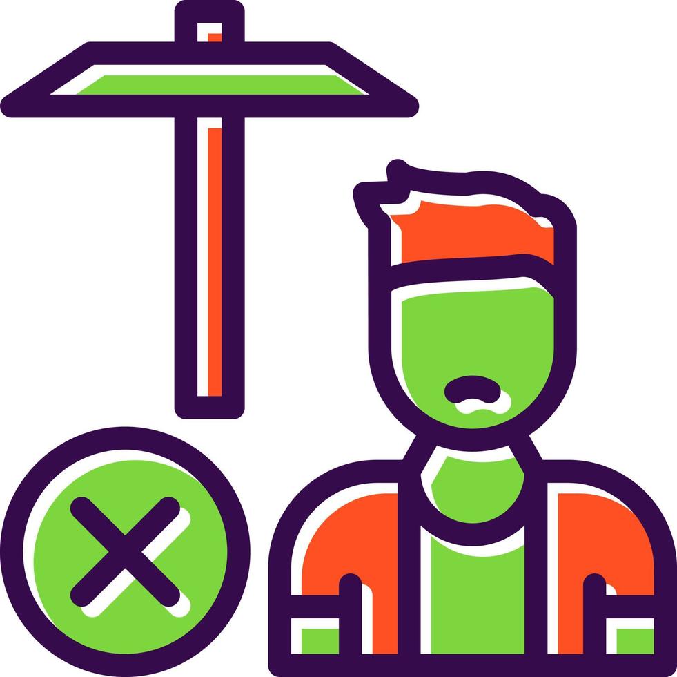 No Child Labour Vector Icon Design