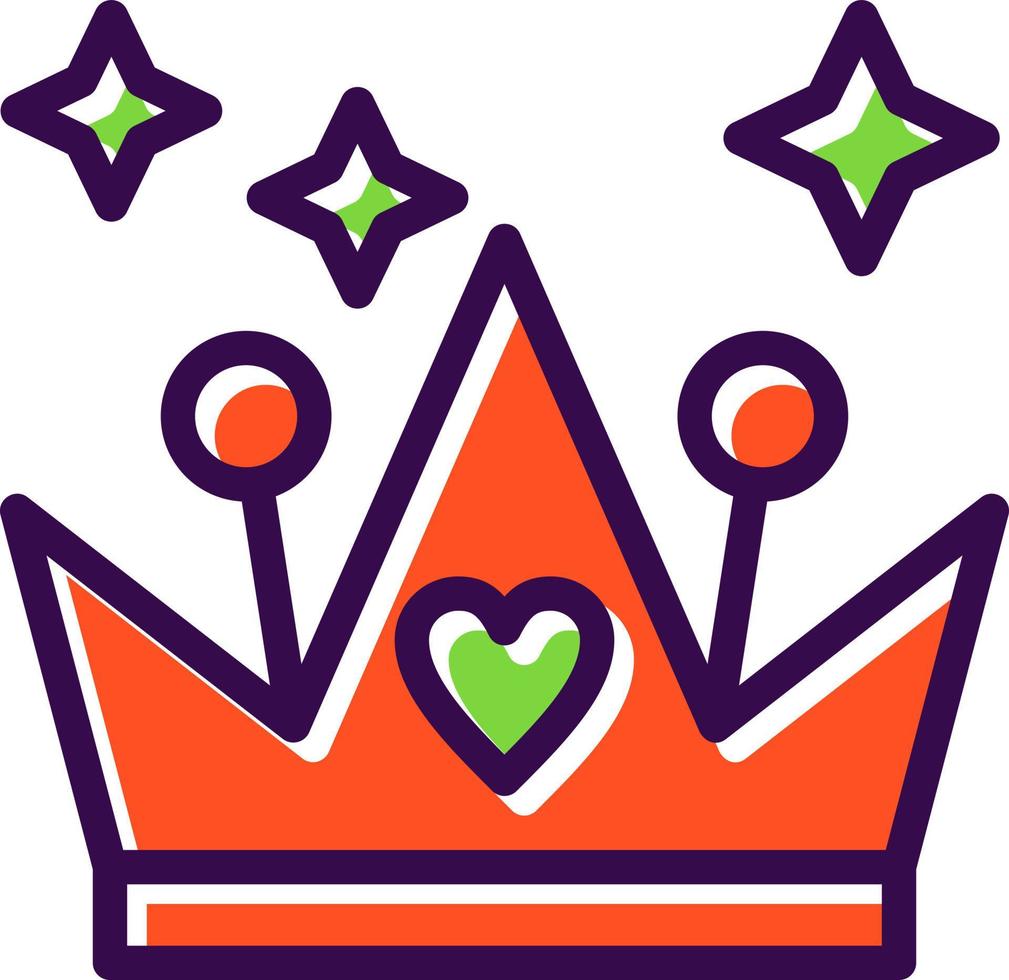 diseño de icono de vector de corona