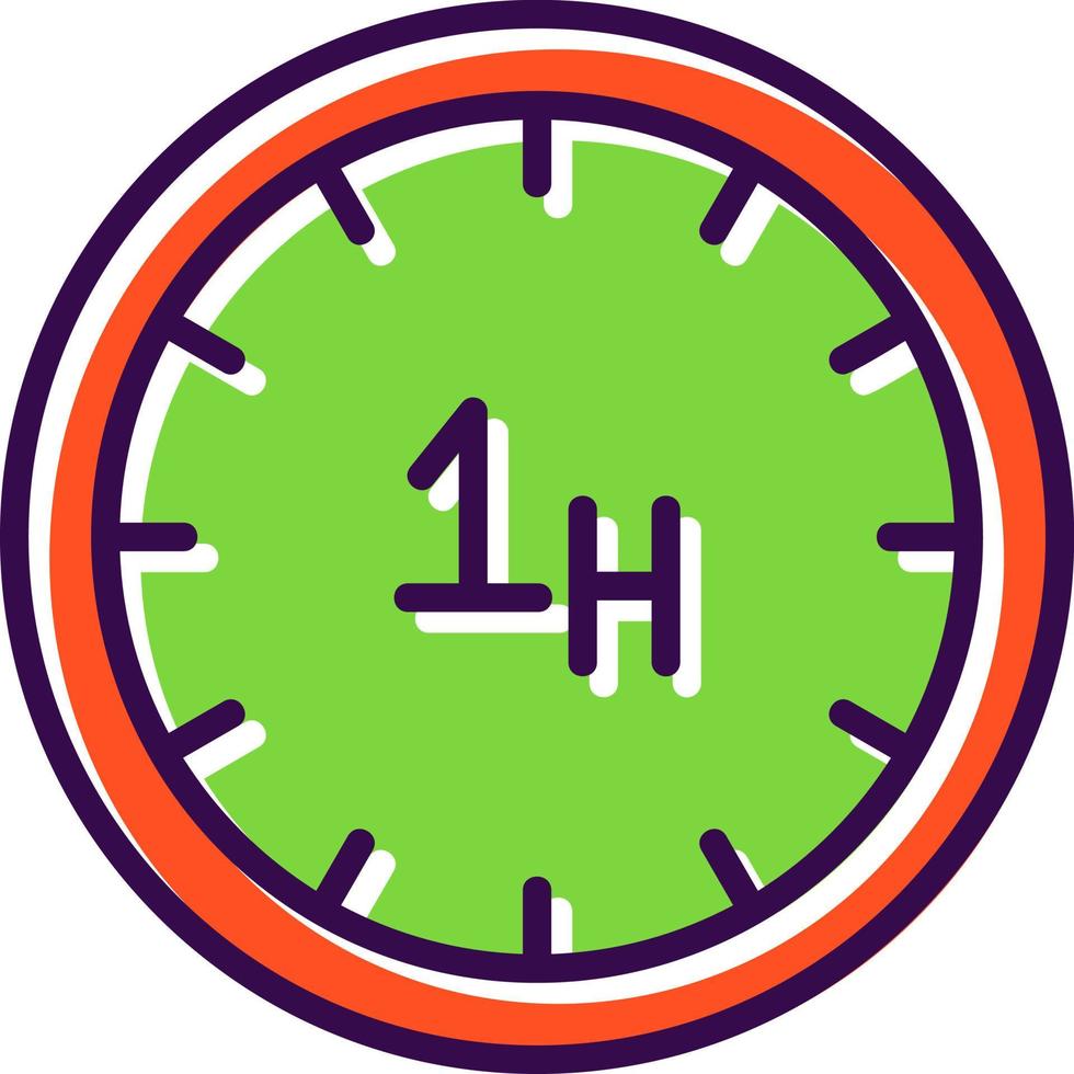 diseño de icono de vector de hora