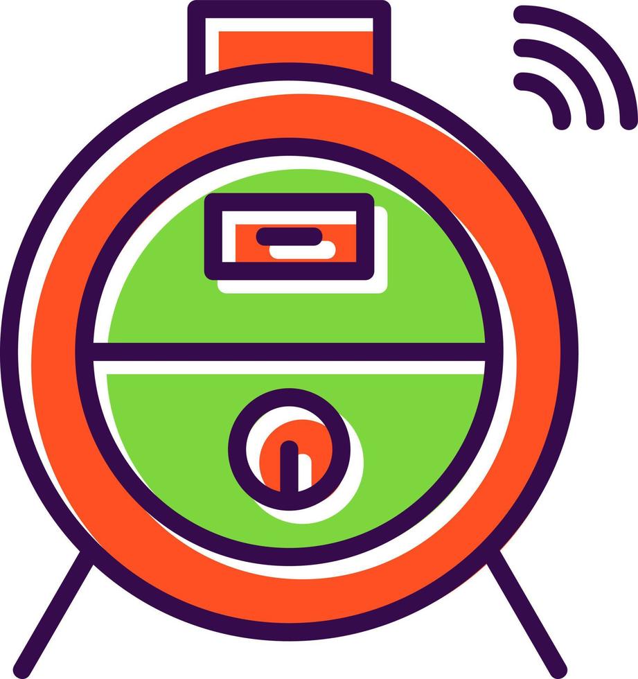 Robot Vacuum Vector Icon Design