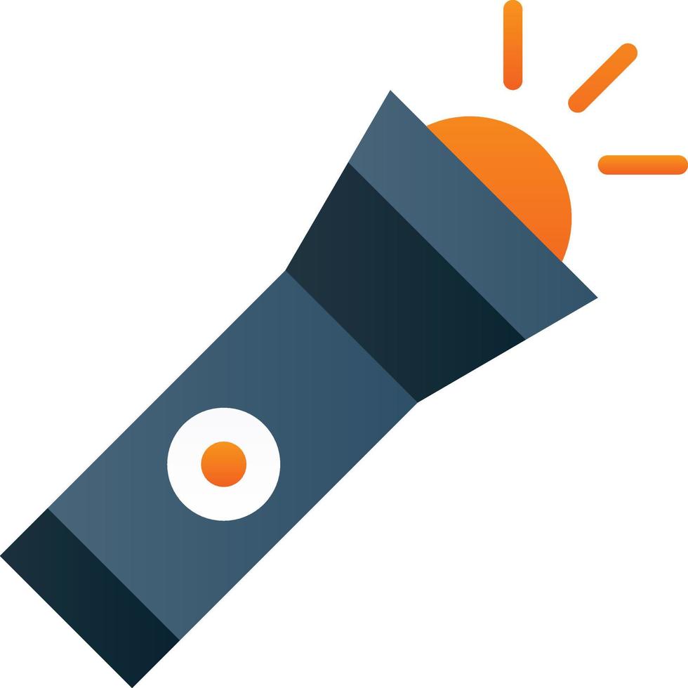 Flashlight Vector Icon Design