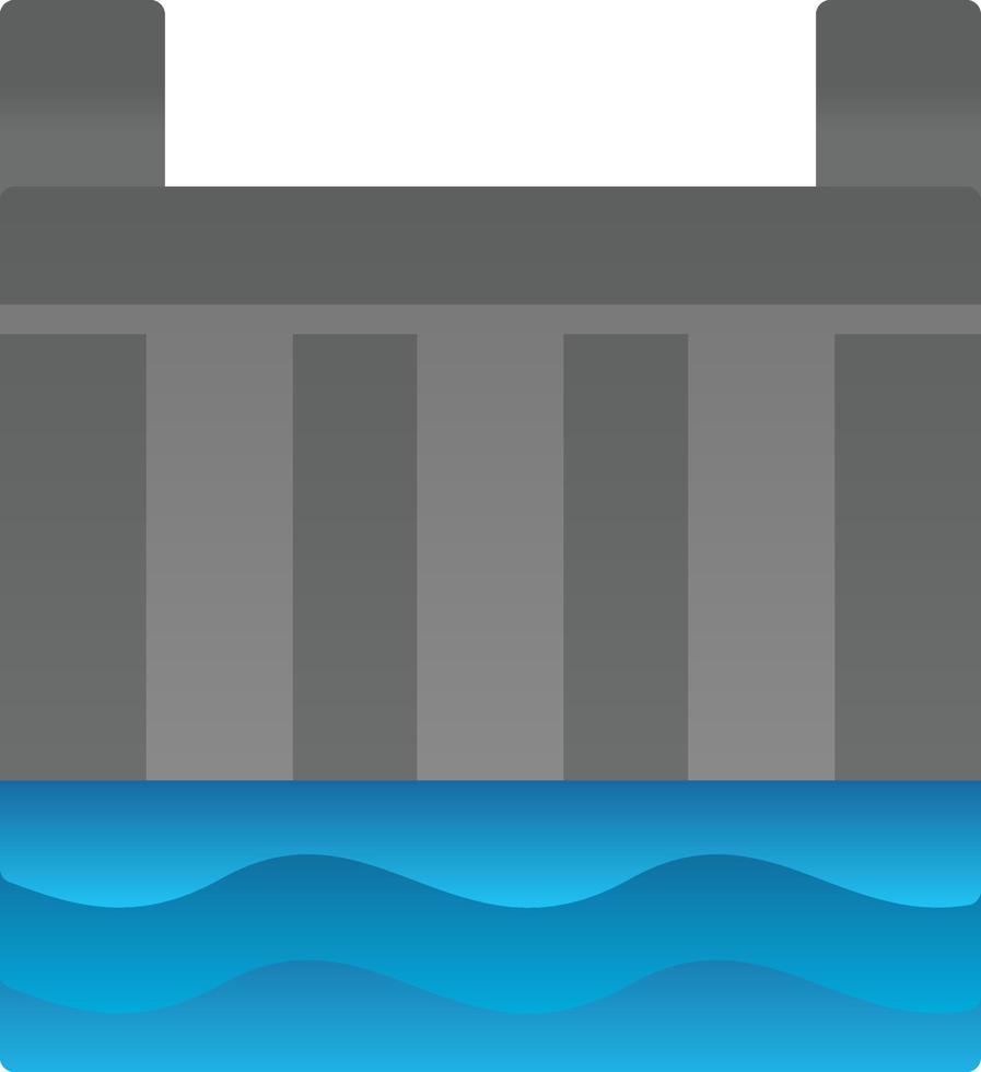 Hydro Power Plant Vector Icon Design