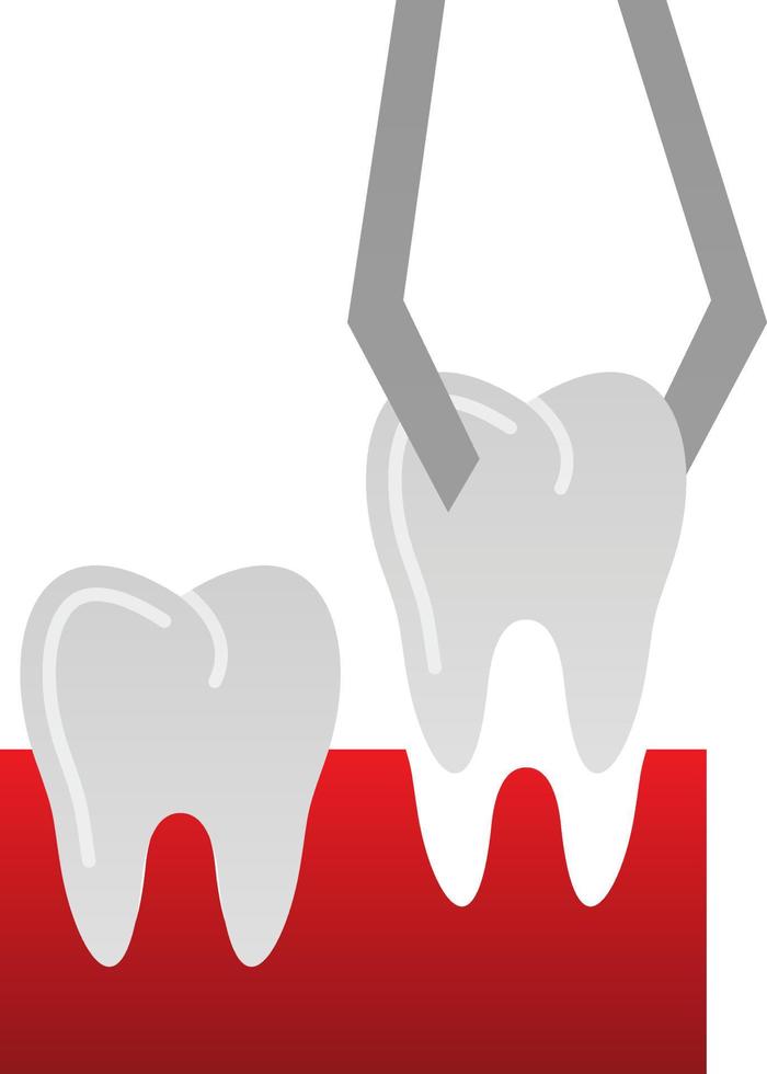 Teeth Extraction Vector Icon Design