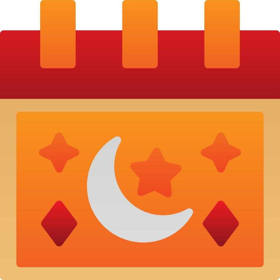 diseño de icono de vector de calendario de ramadán