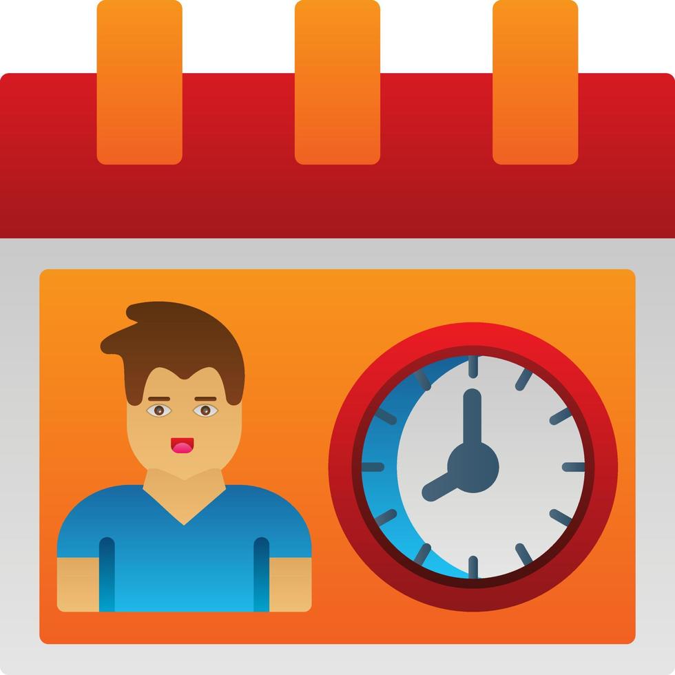 Working Hours Vector Icon Design