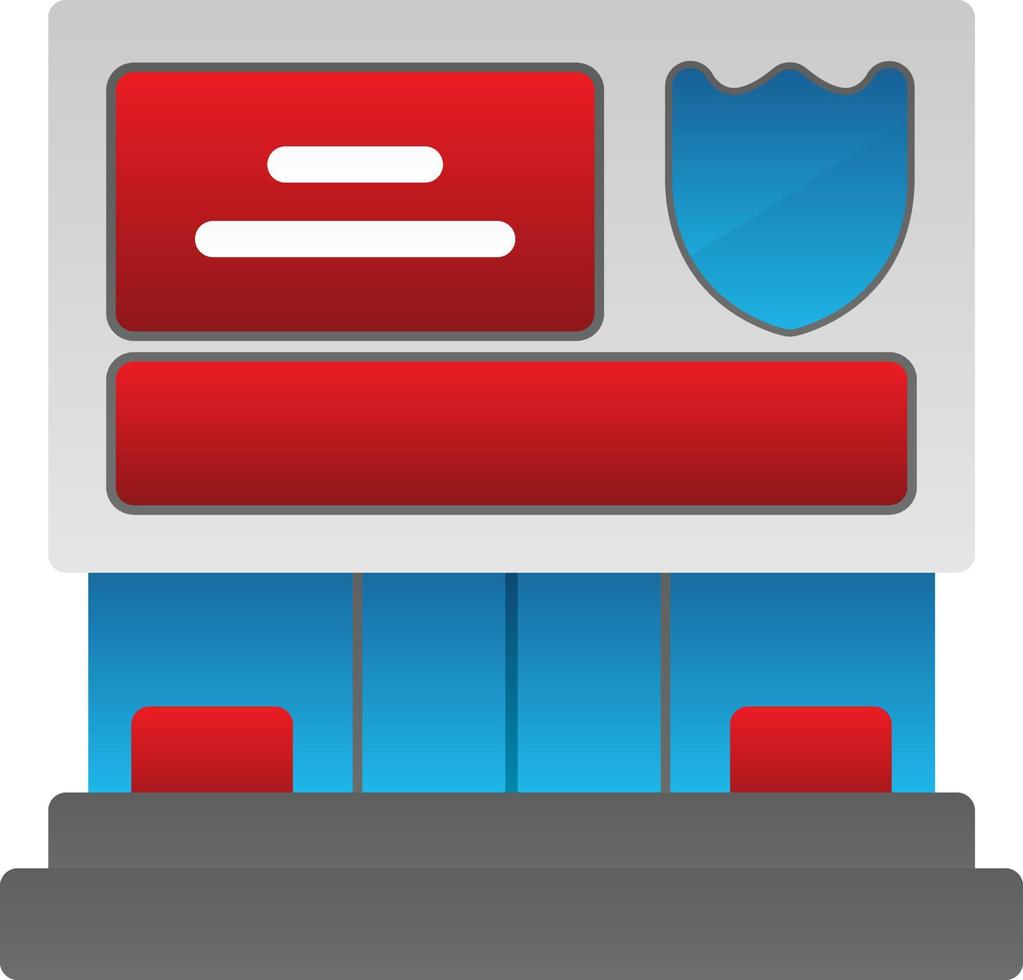 Police Station Vector Icon Design