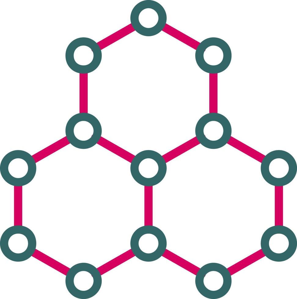 Hexagonal structure Vector Icon