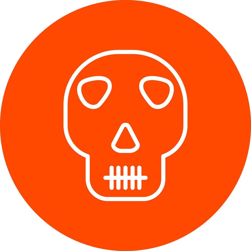 icono de vector de calavera