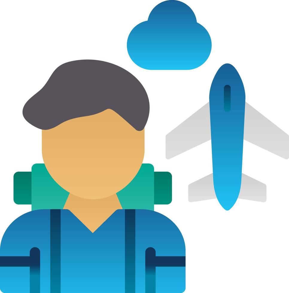 Traveler Vector Icon Design