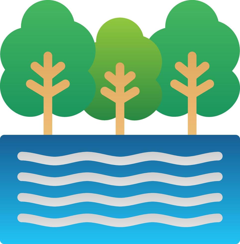 Lake Vector Icon Design
