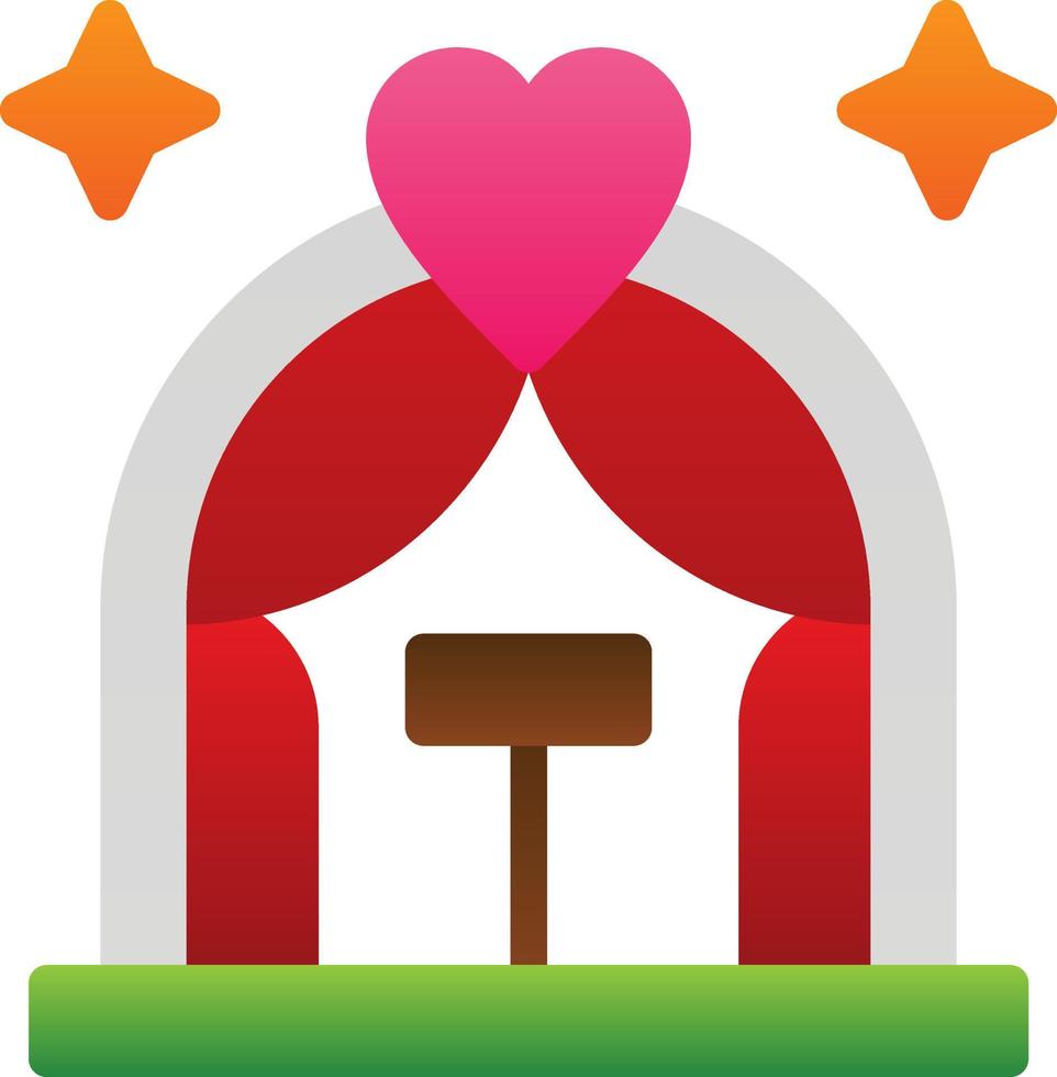 Wedding Arch Vector Icon Design