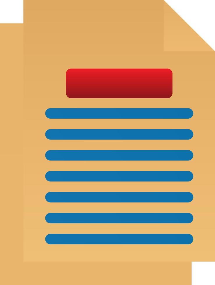 Document Vector Icon Design