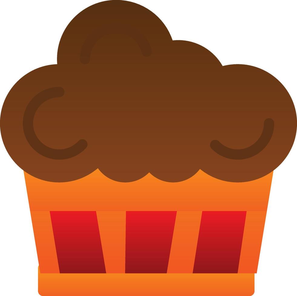 diseño de icono de vector de cupcake