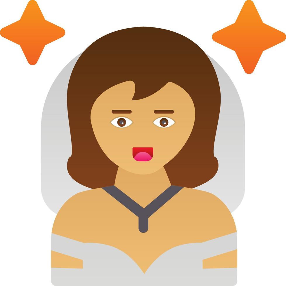 diseño de icono de vector de novia