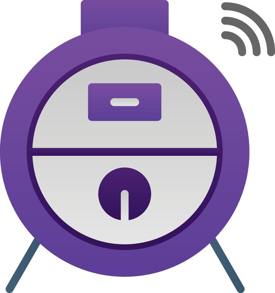 Robot Vacuum Vector Icon Design