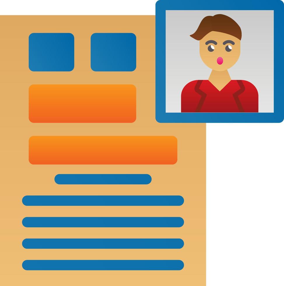 CV Vector Icon Design
