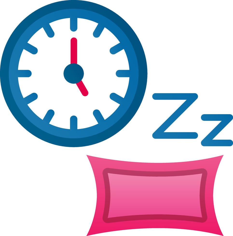 diseño de icono de vector de tiempo de dormir