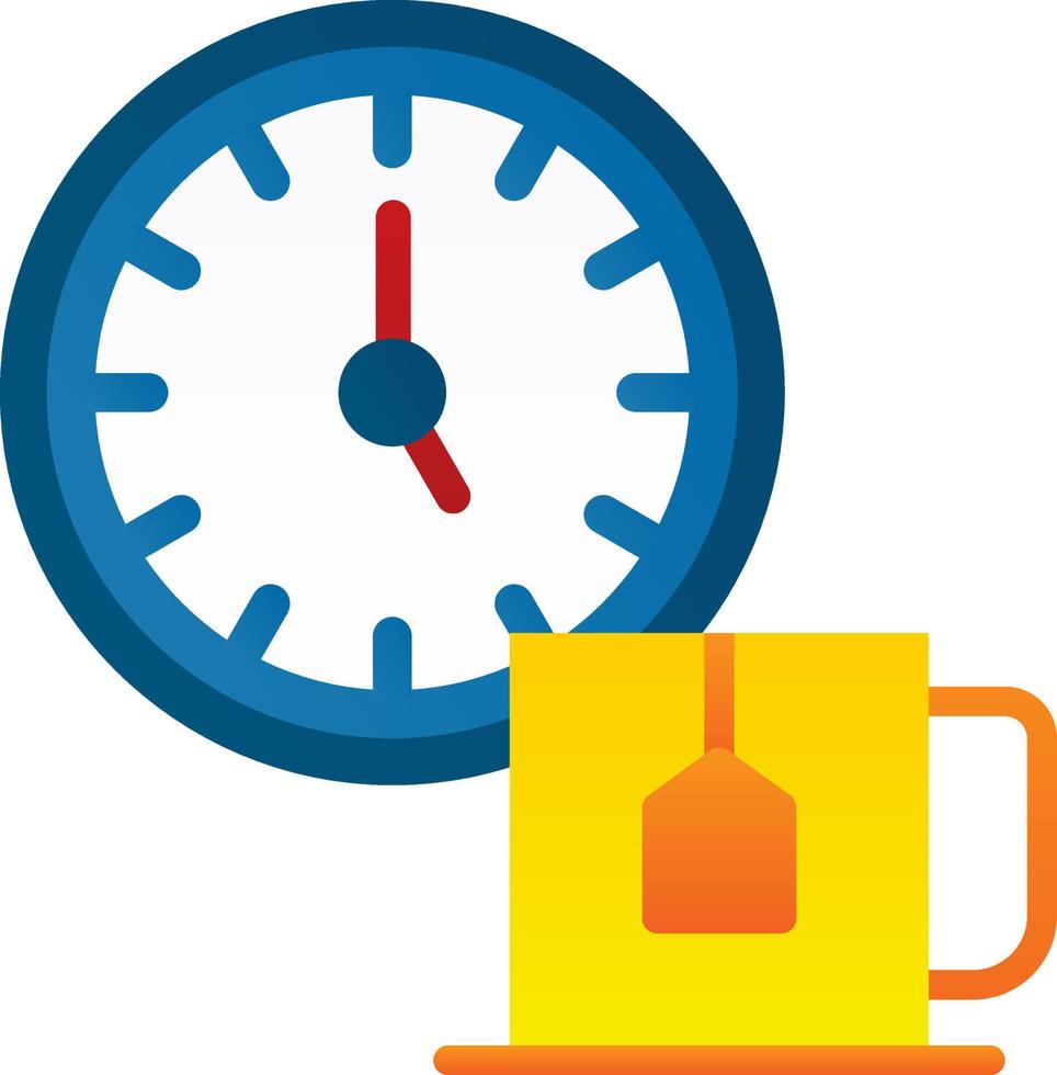 Tea Time Vector Icon Design