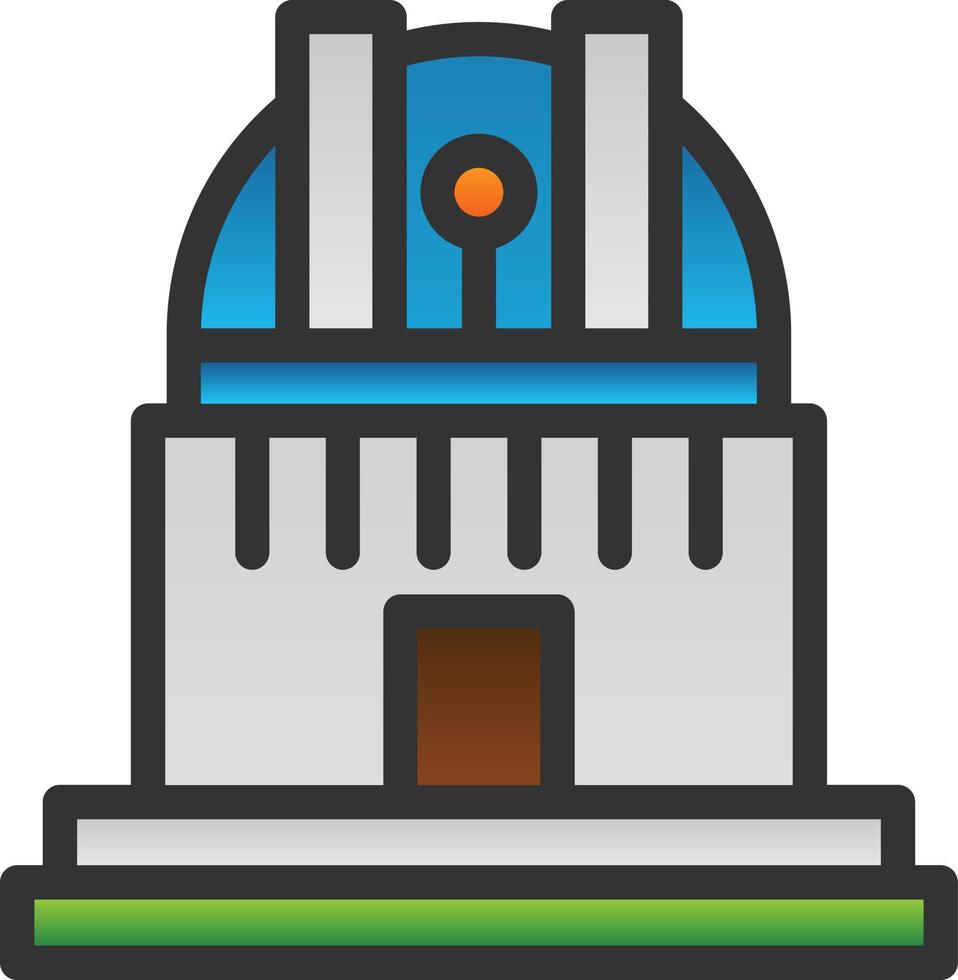 Observatory Vector Icon Design
