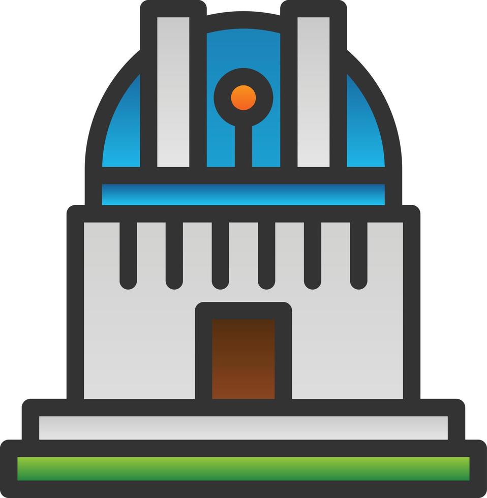 diseño de icono de vector de observatorio