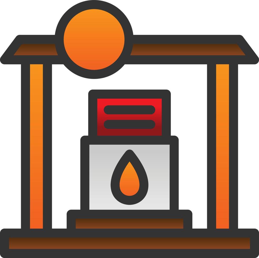 Gas Station Vector Icon Design
