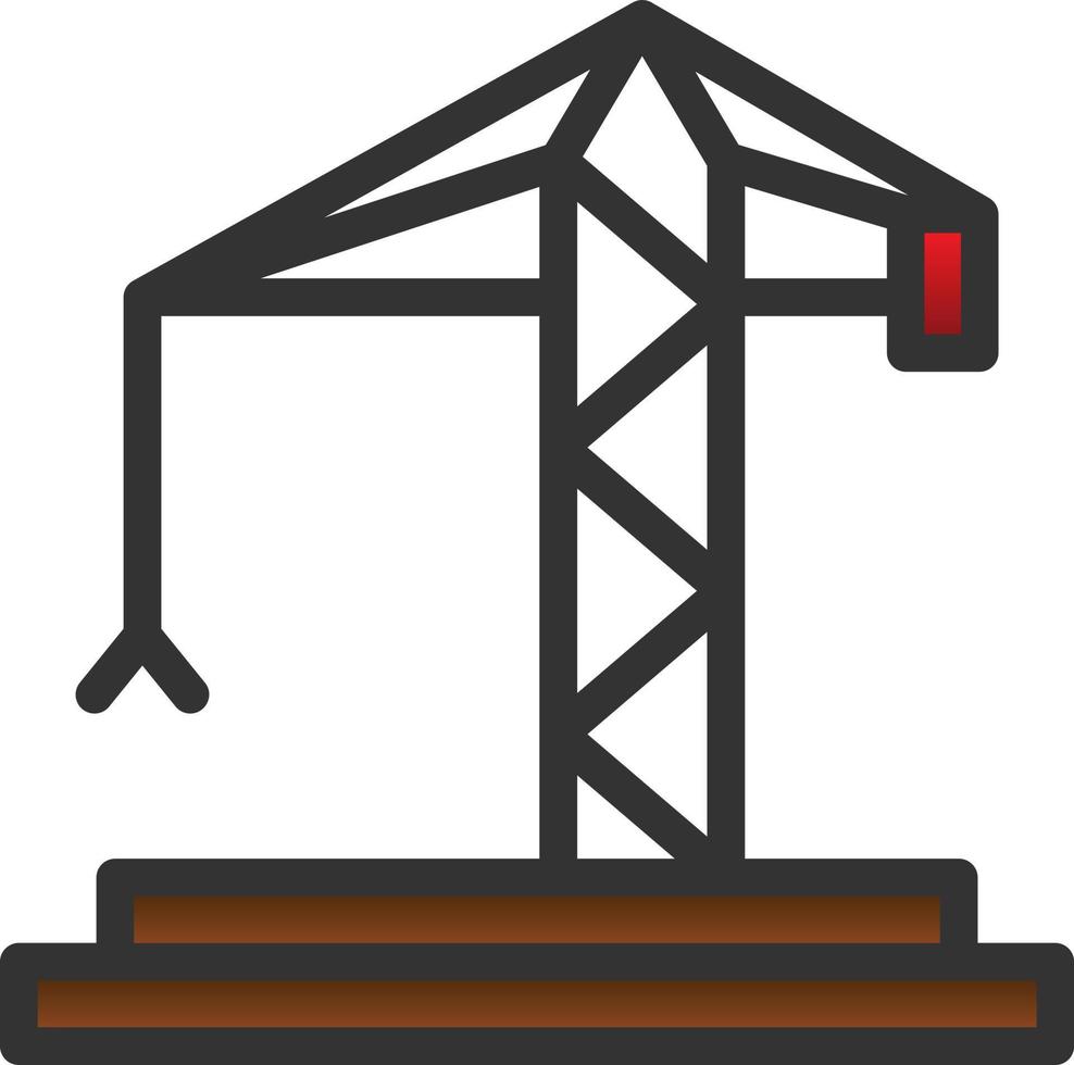 Crane Vector Icon Design