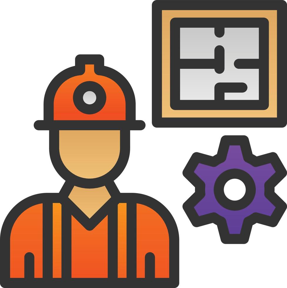 Civil Engineer Vector Icon Design