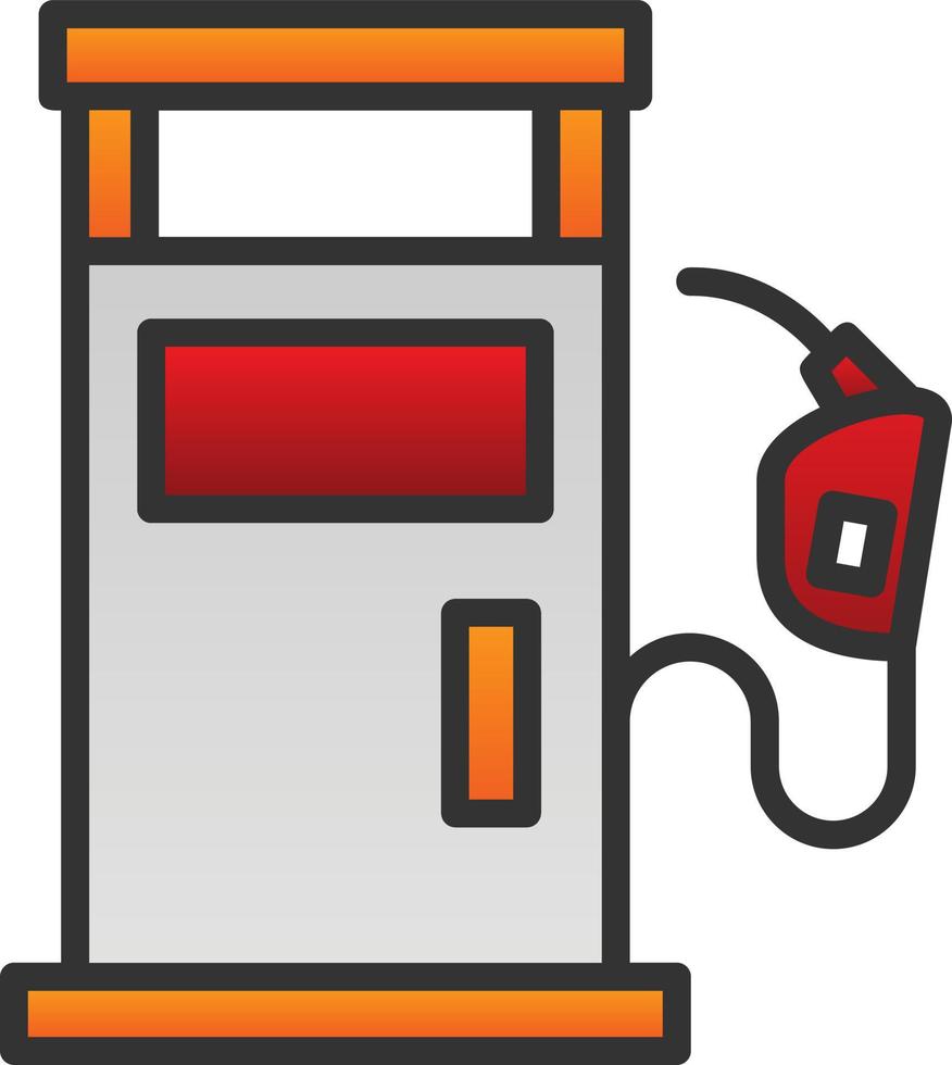 Fuel Station Vector Icon Design