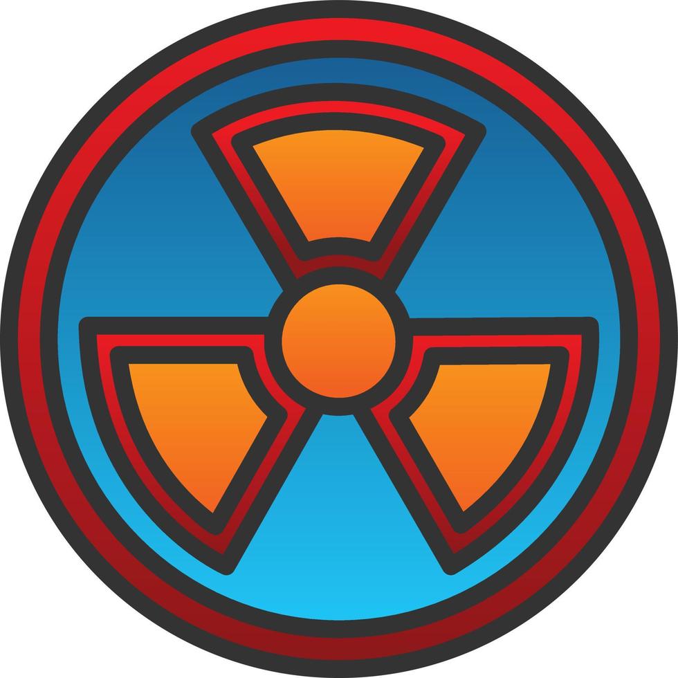 Nuclear Energy Vector Icon Design