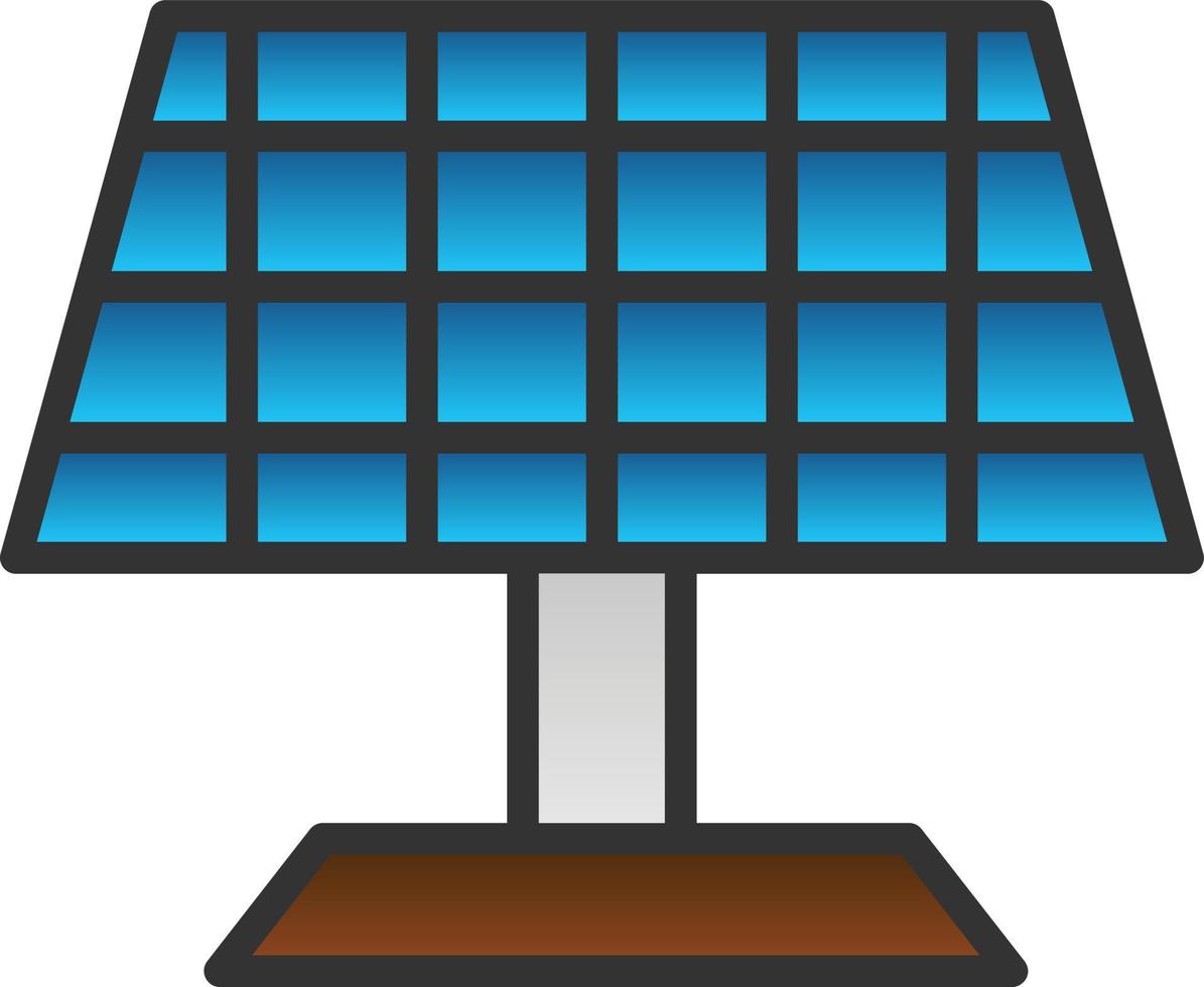 Solar Panel Vector Icon Design
