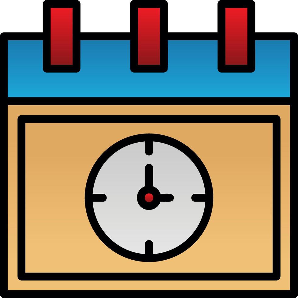 Deadline Vector Icon Design