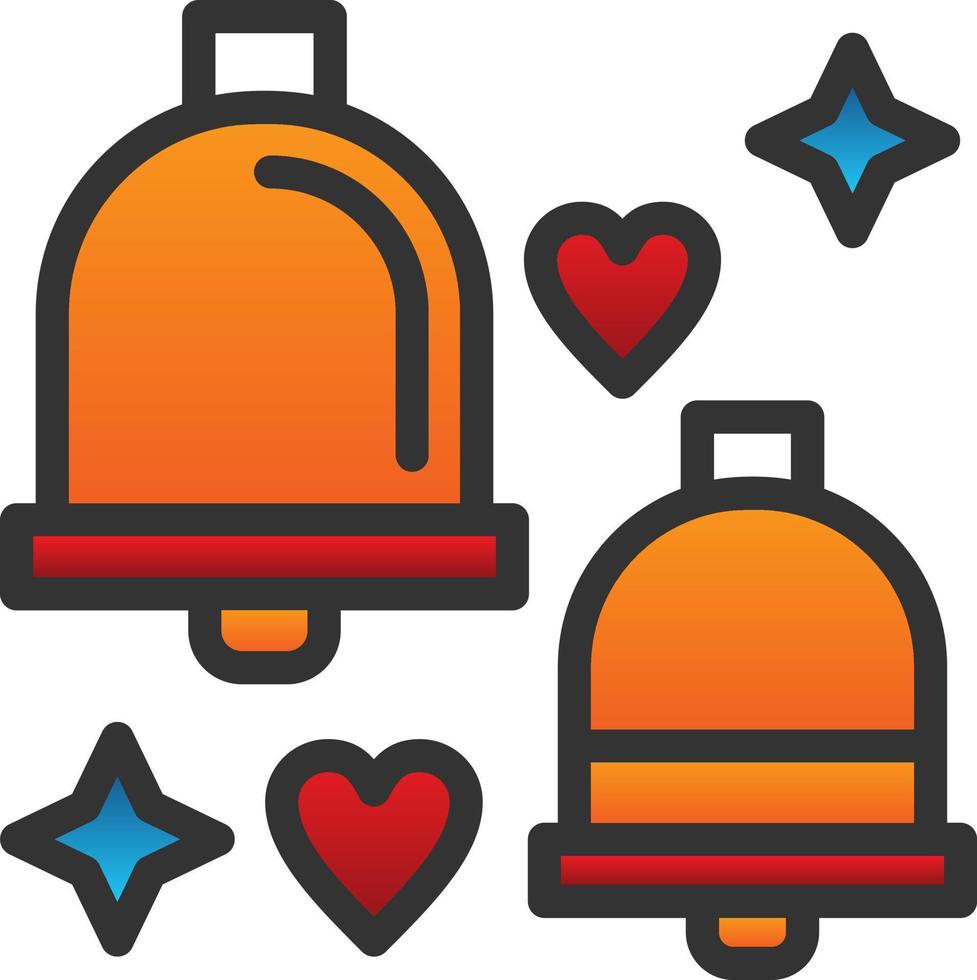 Wedding Bells Vector Icon Design