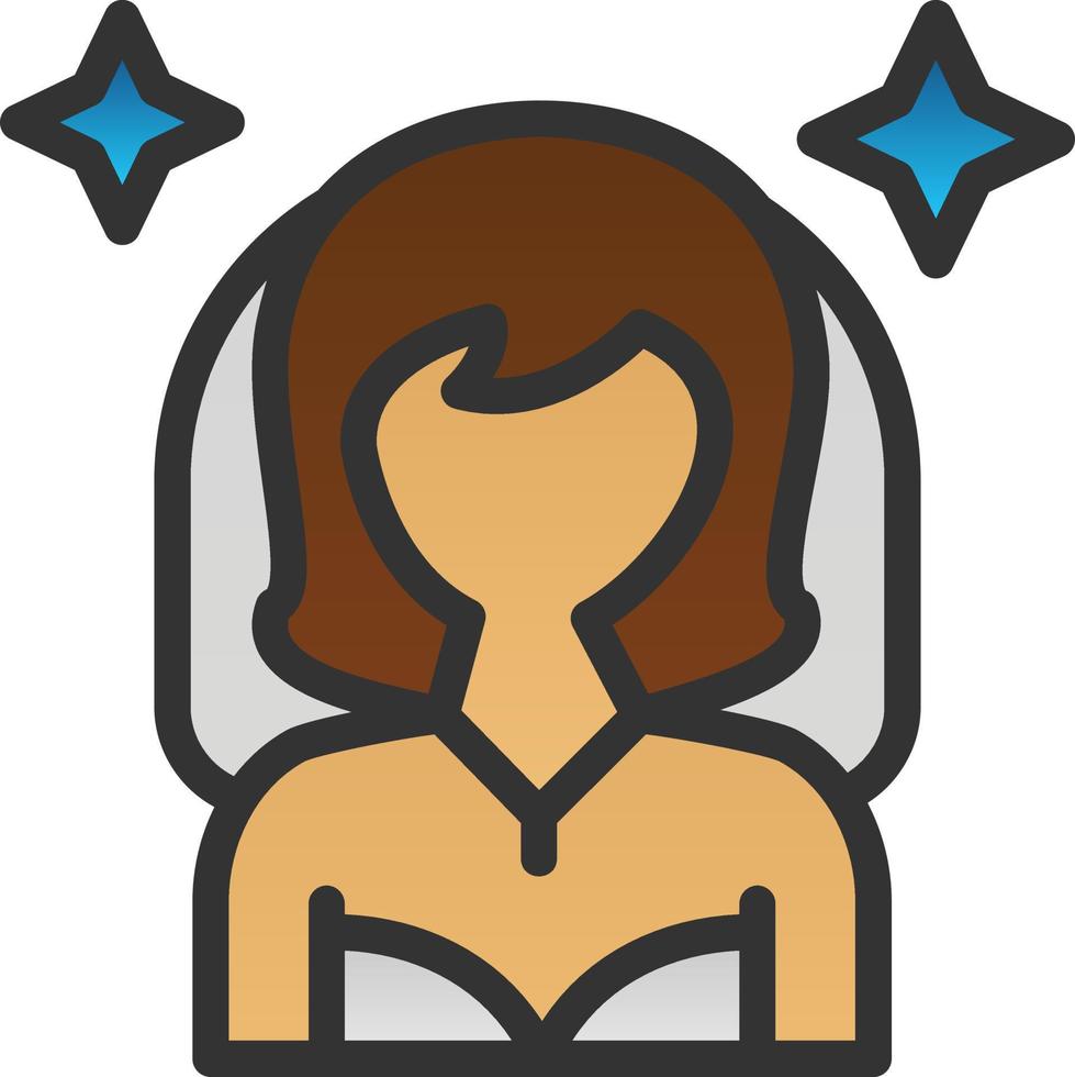 Bride Vector Icon Design