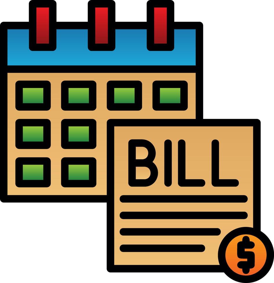 Bill Vector Icon Design