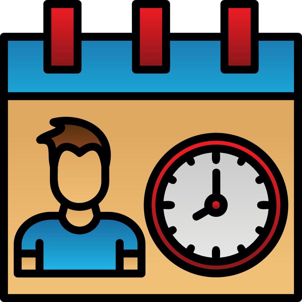Working Hours Vector Icon Design