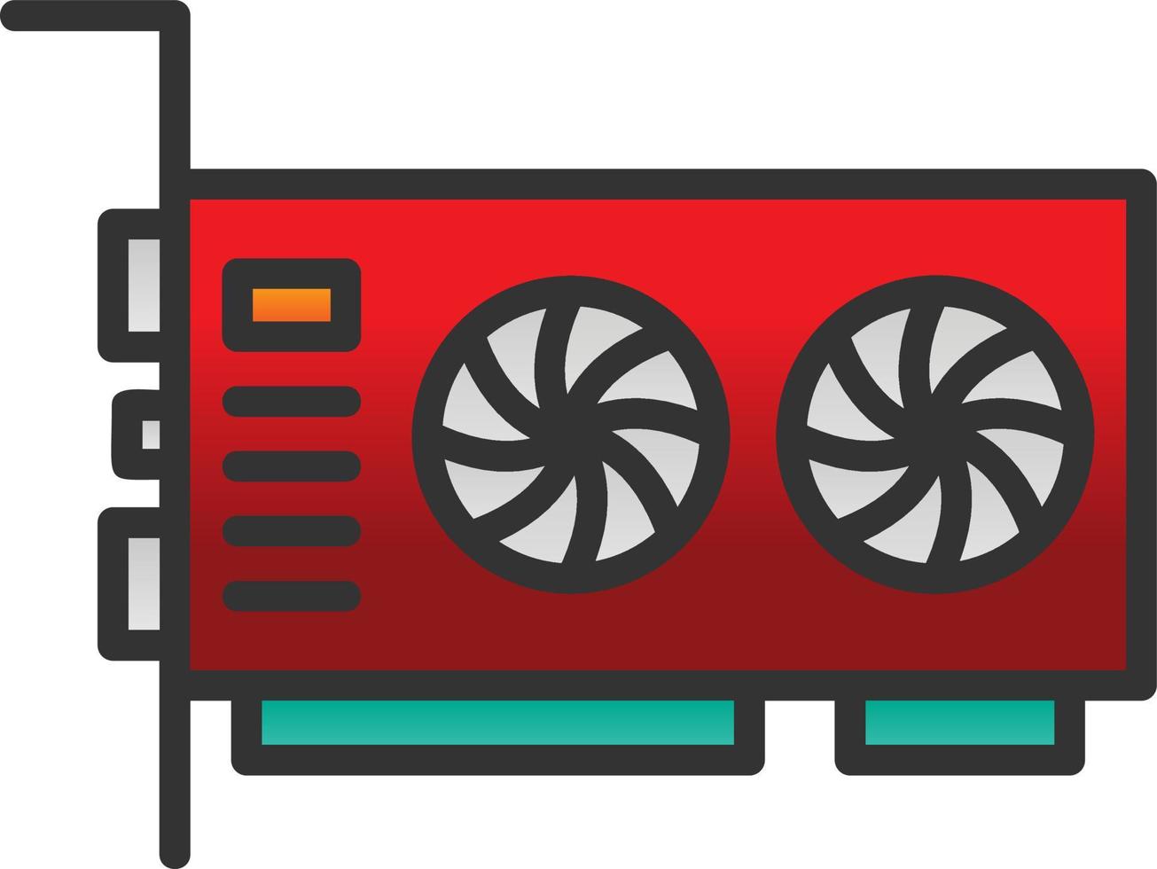 Vga Card Vector Icon Design